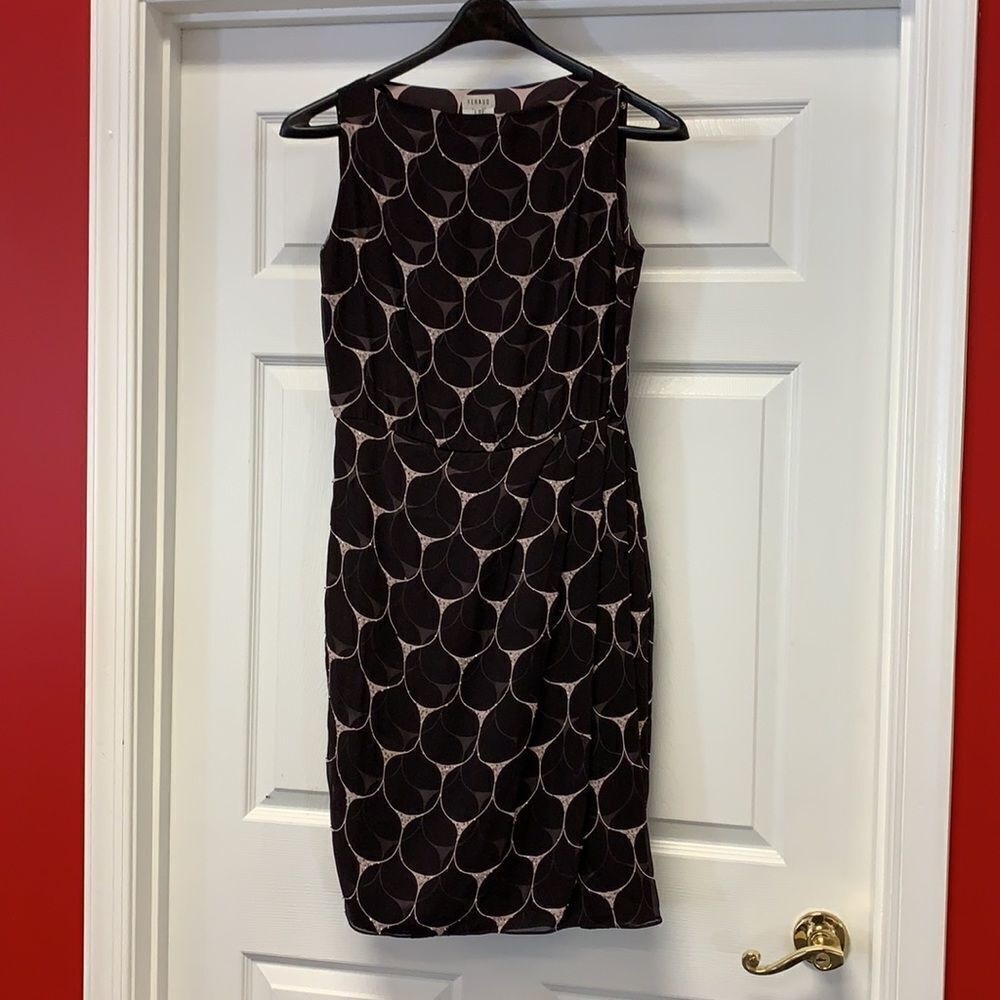 Feraud Vintage Silk Beaded Dress W/ Scarf Sz 8 — image 4 of 7